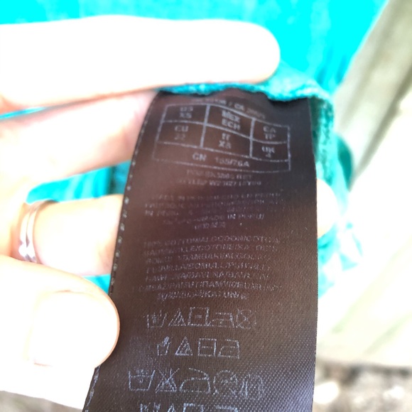 Guess Teal Lace XS T-shirt - Picture 11 of 14